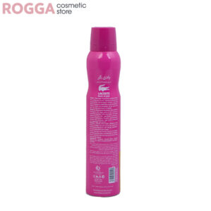 اسپری زنانه بادی کر مدل لاگوست پینک (صورتی) حجم 200میل Body Care Perfumed deodorant LACOSTE TOUCH OF PINK 200ml