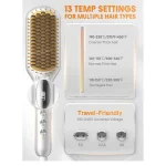 برس حرارتی مو شیگلم مدل Sleek Chic Triple Grip - Image 2