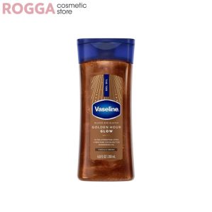 روغن بدن ژله ای براق کننده وازلین مدل GOLDEN HOUR GLOW حجم 200 میلی لیتر