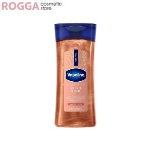روغن ژلی شاین بدن وازلین مدل Sunlit Glow حجم 200 میلی‌لیتر