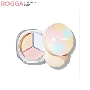 پودر فیکس سه رنگ شیگلم مدل Radiance Ring 3-In-1 Correcting Setting Powder